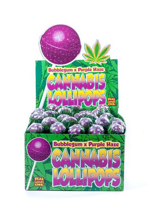 Cannabis Lollipops - Bubblegum x Purple Haze