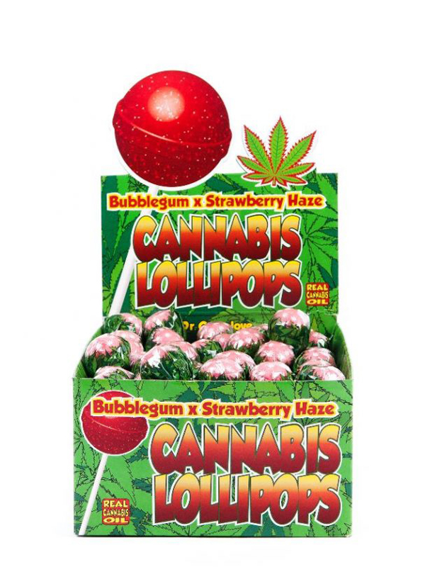 Cannabis Lollipops - Bubblegum x Strawberry Haze
