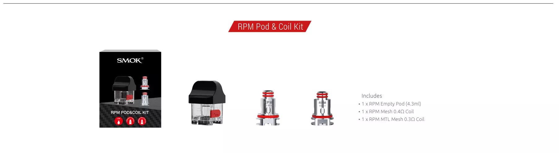 Pod & Coil kit - RPM40 Kit