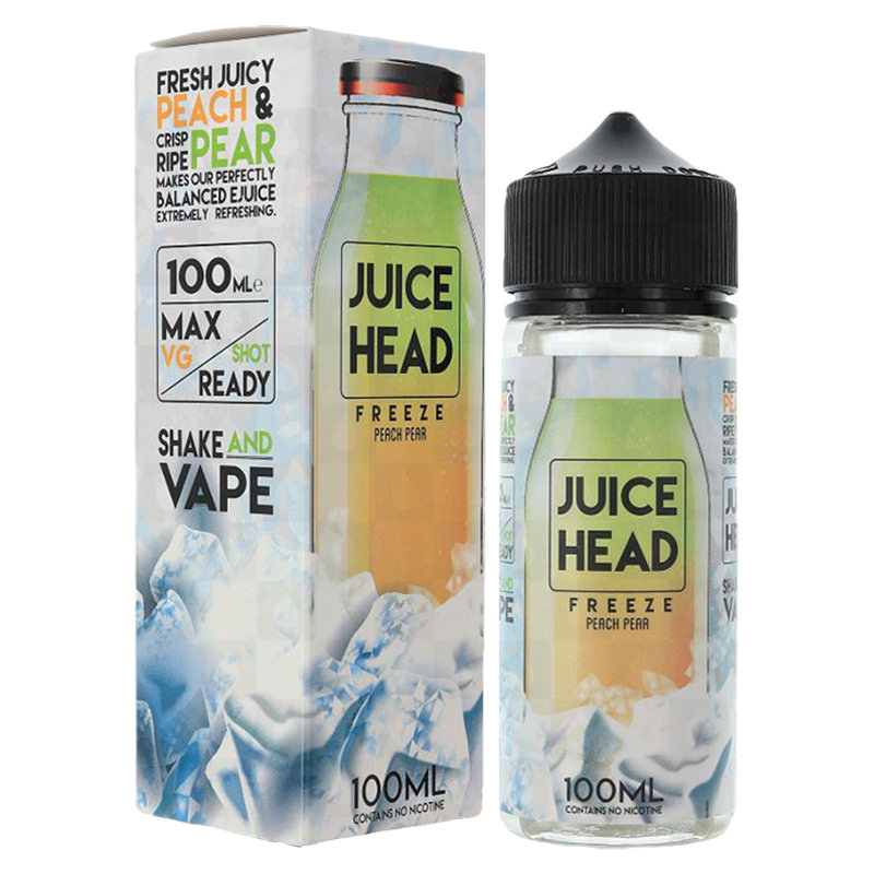 Juice Head 100ml Shortfill Peach Pear Ice