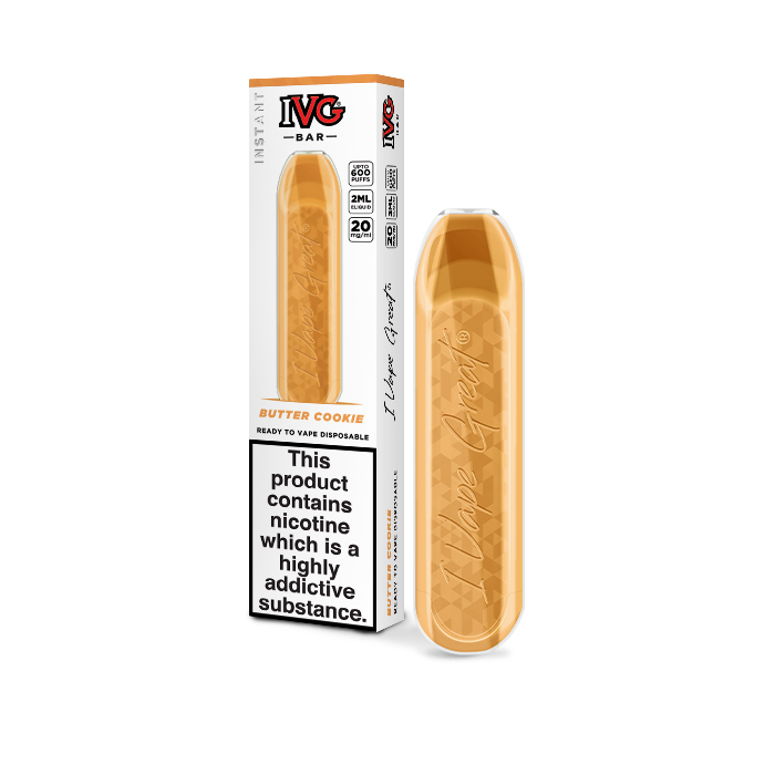 Butter Cookie by IVG Bar 600 Puff Boxed