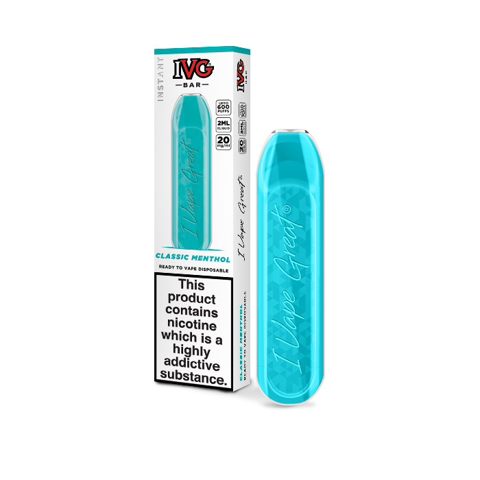 Classic Menthol by IVG Bar 600 Puff Boxed