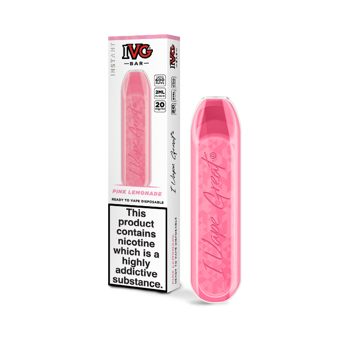 Pink Lemonade by IVG Bar 600 Puff Boxed