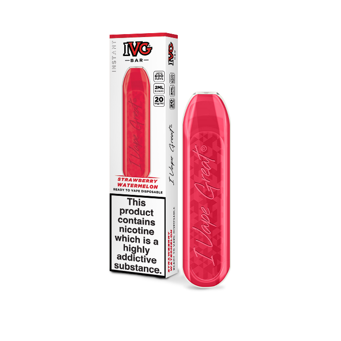 Strawberry Watermelon by IVG Bar 600 Puff Boxed
