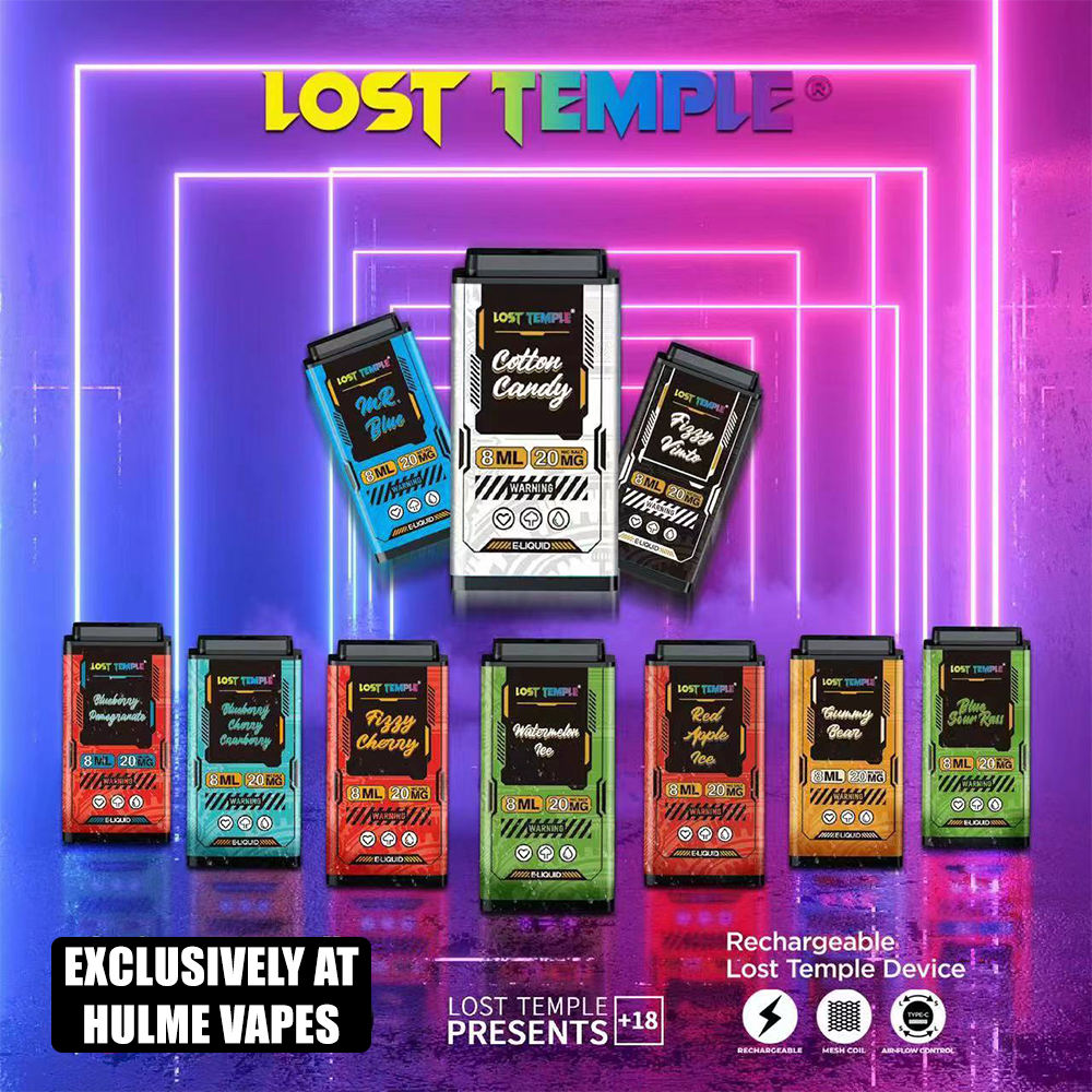 LOST TEMPLE Disposable Banner Hulme Vapes