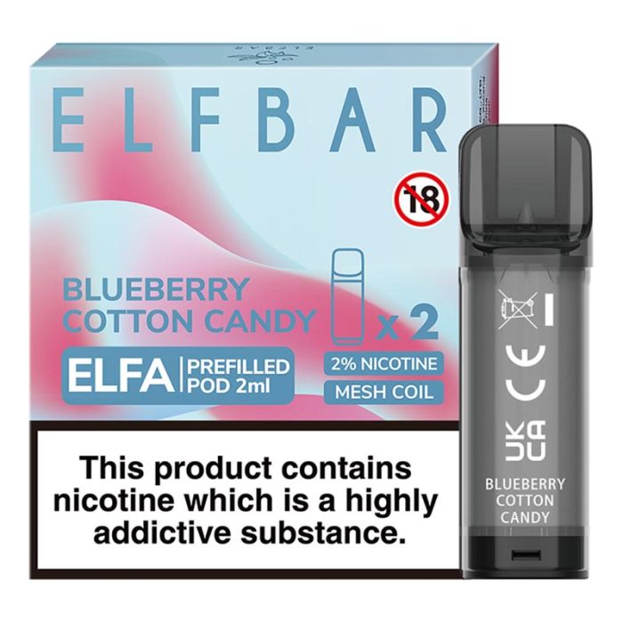 Blueberry Cotton Candy by Elfa Pods Elf Bar