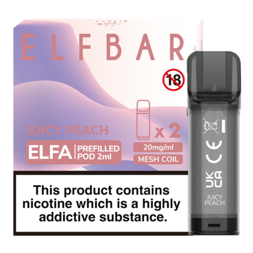 Juicy Peach by Elfa Pods Elf Bar