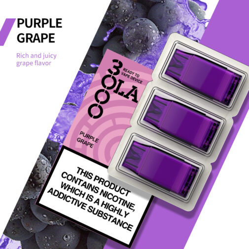 Purple Grape by SMPO OLA 3000 Pre-filled Pods - Image 2