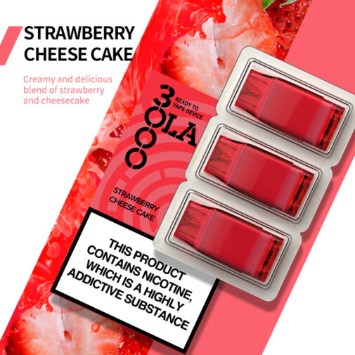 Strawberry Cheese Cake by SMPO OLA 3000 Pre-filled Pods - Image 2