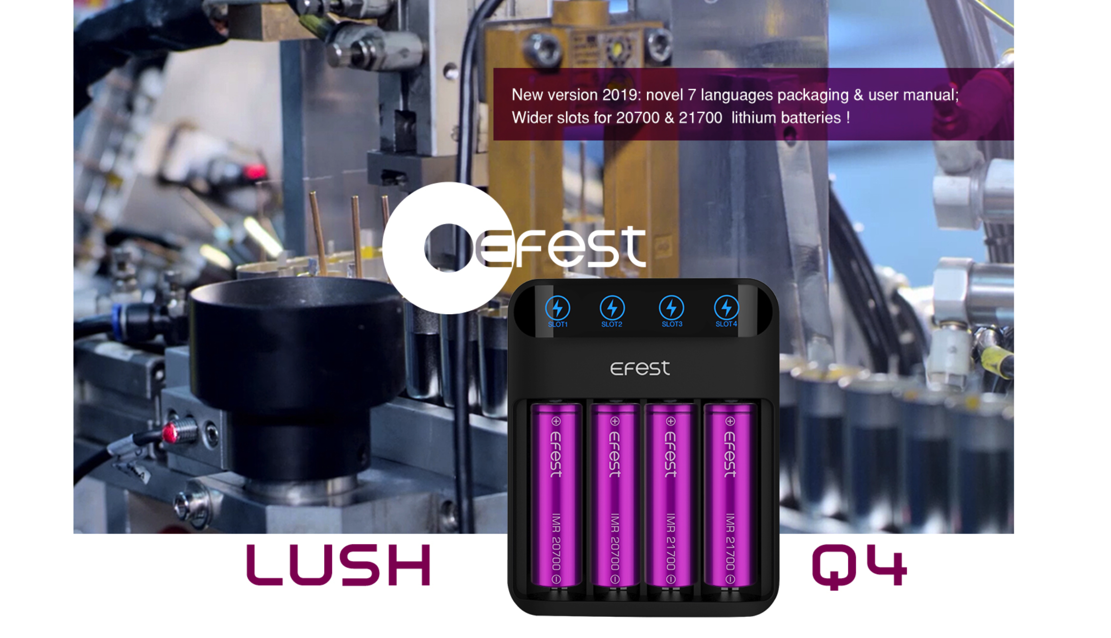 Efest Lush Q4 Battery Charger Banner 4