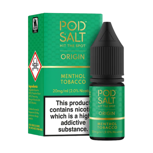 POD SALT ORIGINS MENTHOL TOBACCO SALTS BOX OF 5