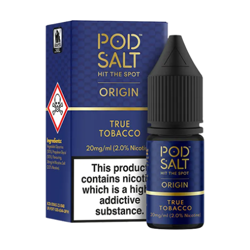 POD SALT ORIGINS TRUE TOBACCO SALTS BOX OF 5
