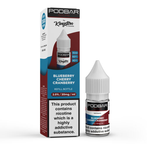 Blueberry Cherry Cranberry Podbar Salt by Kingston 10ml