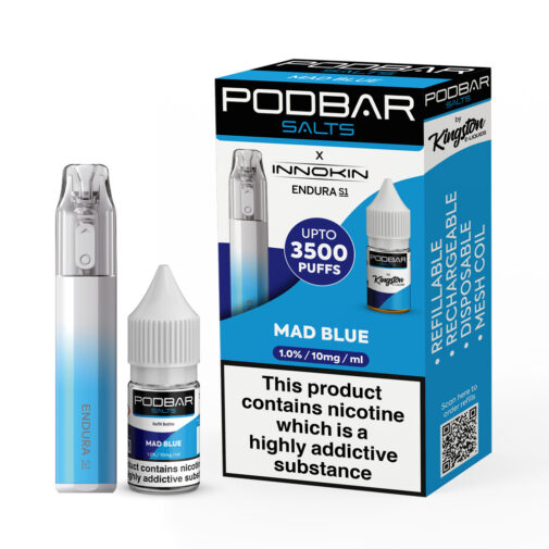 Mad Blue by PodBar Salts x Innokin Endura S1 Kit