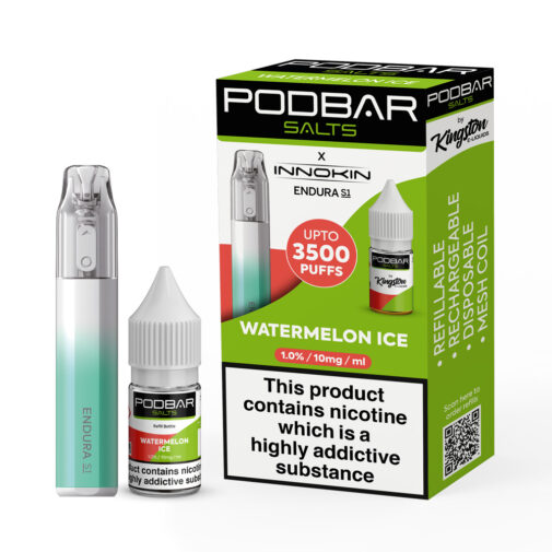 Watermelon Ice by PodBar Salts x Innokin Endura S1 Kit