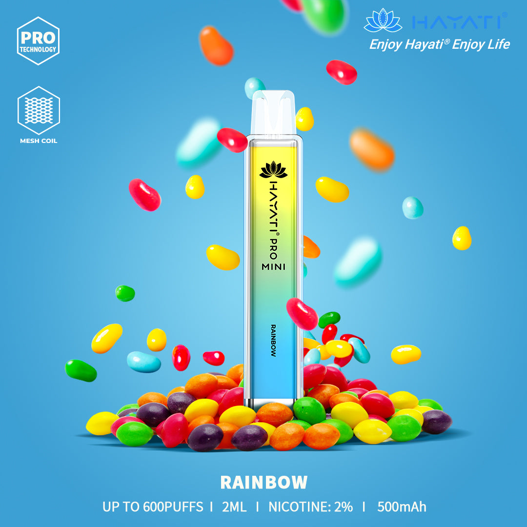 Rainbow by HAYATI Pro Mini 600 puff