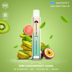 Kiwi Passionfruit Guava by HAYATI Pro Mini 600 puff