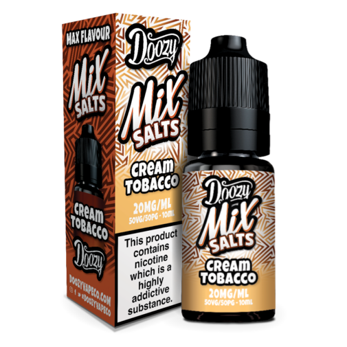 white Cream Tobacco Doozy Mix Salts 10ml Large