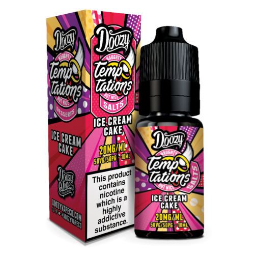 white Ice Cream Cake Doozy Temptations Salts 10ml Bottle