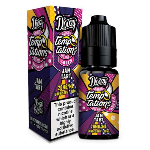 white Jam Tart Doozy Temptations Salts 10ml Bottle