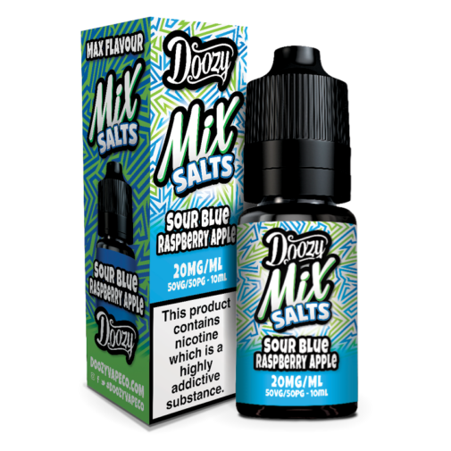 white Sour Blue Raspberry Apple Doozy Mix Salts 10ml Large