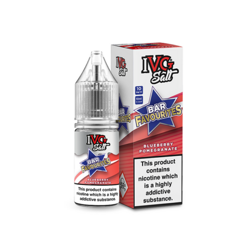 Blueberry Pomegranate Bar Favourites by IVG E-liquid Salt 10ml