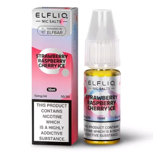 Strawberry Raspberry Cherry Ice by Elfliq 10ml Nic Salt