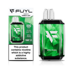 Apple Peach by Fuyl Dinner Lady 600puff Disposable