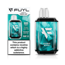 Spearmint Menthol by Fuyl Dinner Lady 600puff Disposable