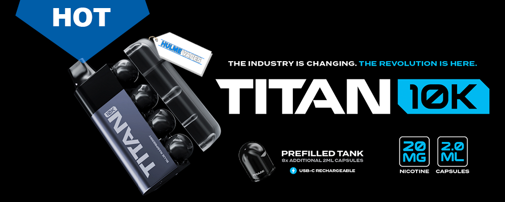 Titan 10k Disposable Vape Kit Sold at Hulme Vapes (Hulmevapes.co.uk)