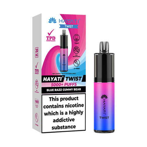 Blue Razz Gummy Bear by Hayati Twist 5000 Disposable Vape | 5000 Puff