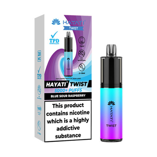 Blue Sour Raspberry by Hayati Twist 5000 Disposable Vape | 5000 Puff