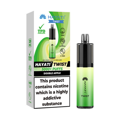 Double Apple by Hayati Twist 5000 Disposable Vape | 5000 Puff