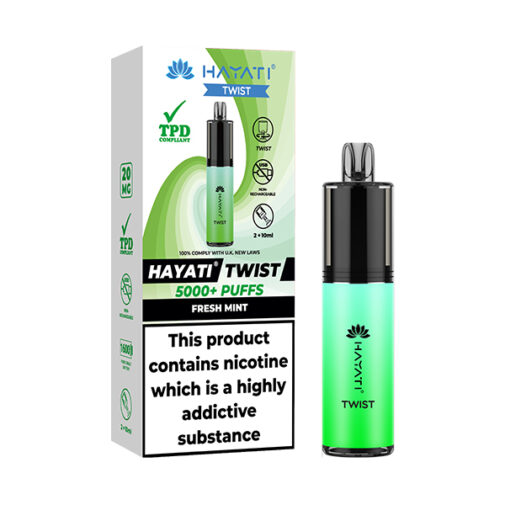 Fresh Mint by Hayati Twist 5000 Disposable Vape | 5000 Puff