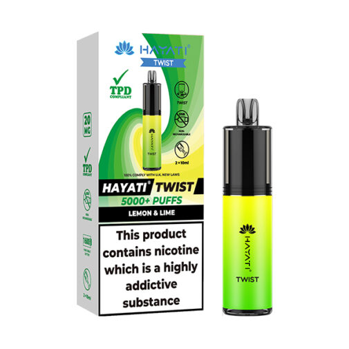 Lemon & Lime by Hayati Twist 5000 Disposable Vape | 5000 Puff