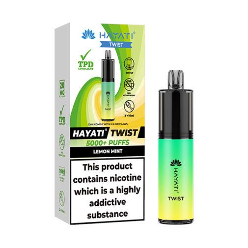 Lemon Mint by Hayati Twist 5000 Disposable Vape | 5000 Puff