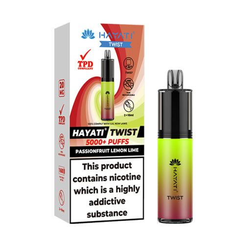 Passionfruit Lemon Lime by Hayati Twist 5000 Disposable Vape | 5000 Puff