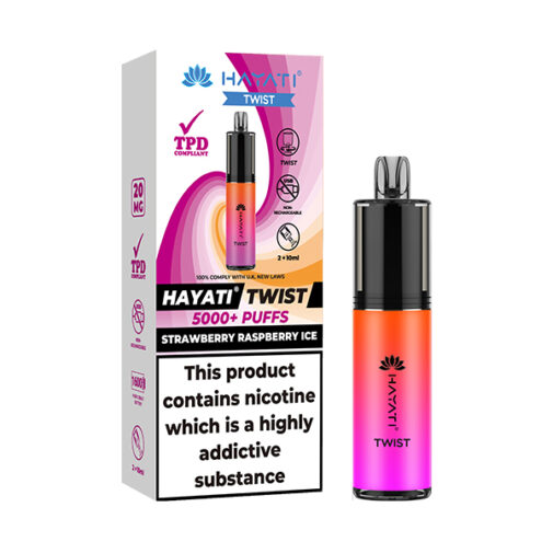 Strawberry Raspberry Ice by Hayati Twist 5000 Disposable Vape | 5000 Puff