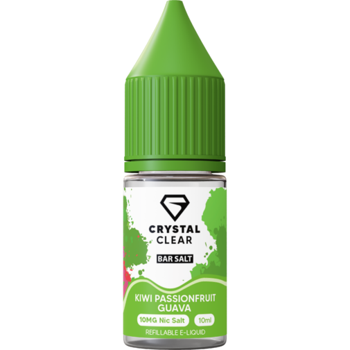 Kiwi Passionfruit Guava By Crystal Clear Bar Salt 10ml