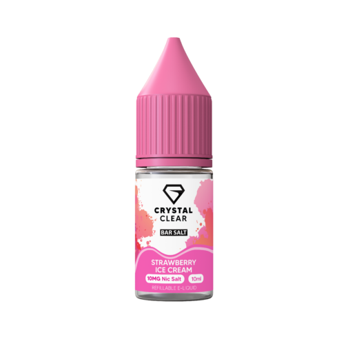 Strawberry Ice Cream By Crystal Clear Bar Salt 10ml