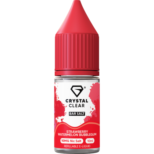 Strawberry Watermelon Bubblegum By Crystal Clear Bar Salt 10ml