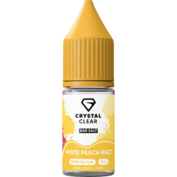 White Peach Razz By Crystal Clear Bar Salt 10ml