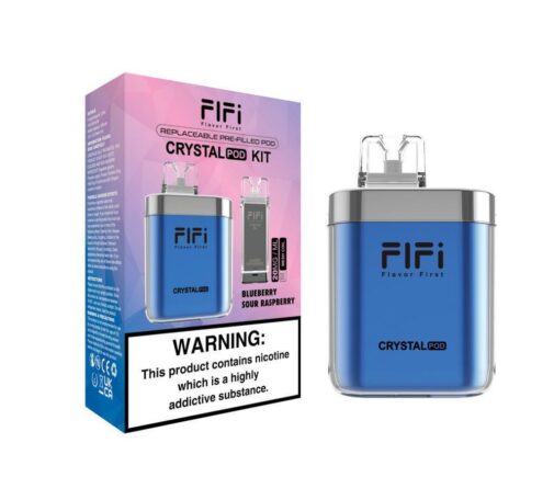 fifi crystal 600 prefilled pod kit blueberry sour raspberry