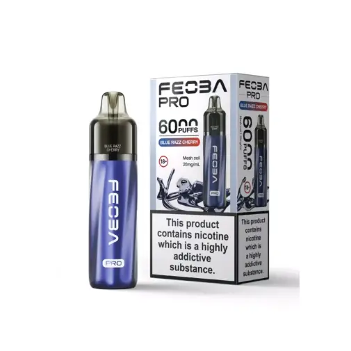 Blue Razz Cherry by Feoba Pro 6000 Disposable Vape | 6000 Puff