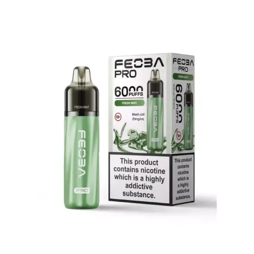 Fresh Mint by Feoba Pro 6000 Disposable Vape | 6000 Puff