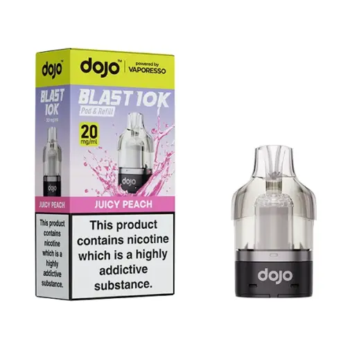 Juicy Peach by Dojo Blast 10K Prefilled Pod | 10'000 Puff