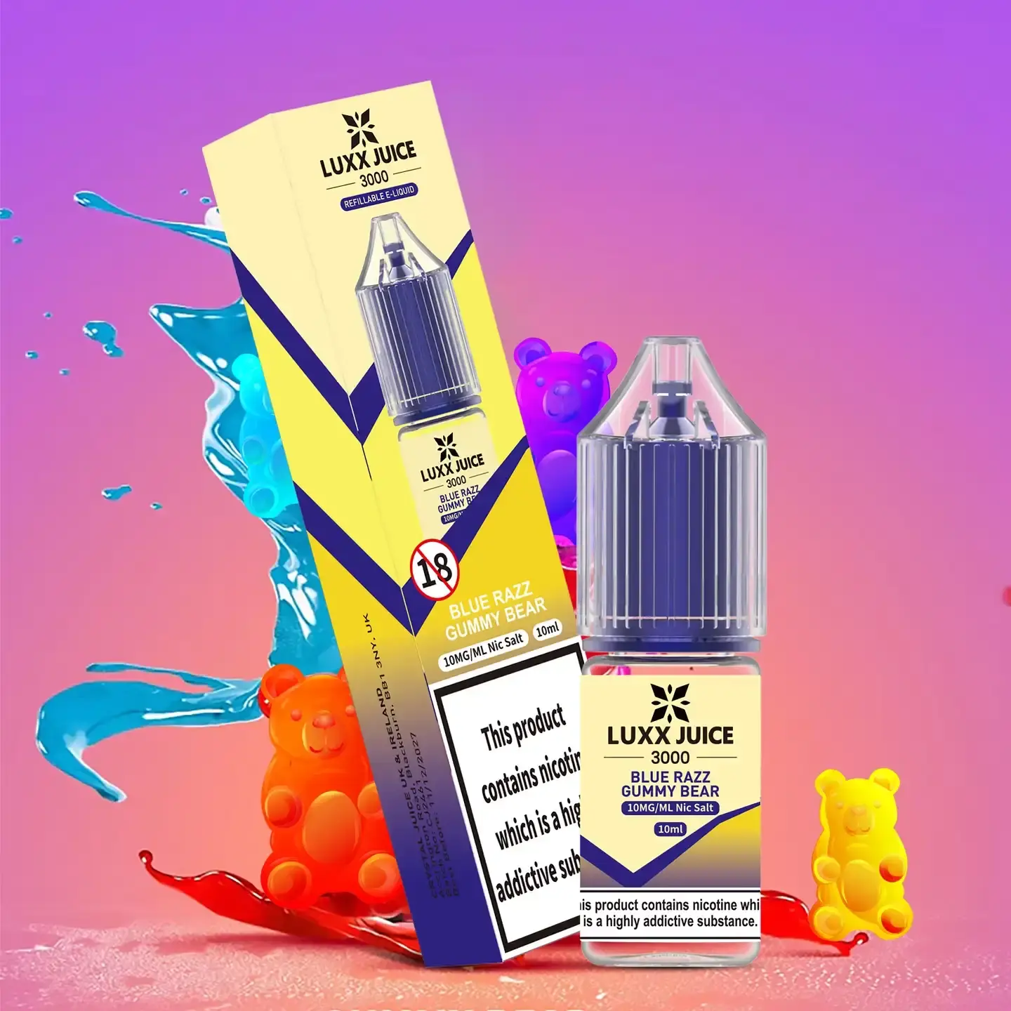 Luxx Juice 3000 Blue Razz Gummy Bear