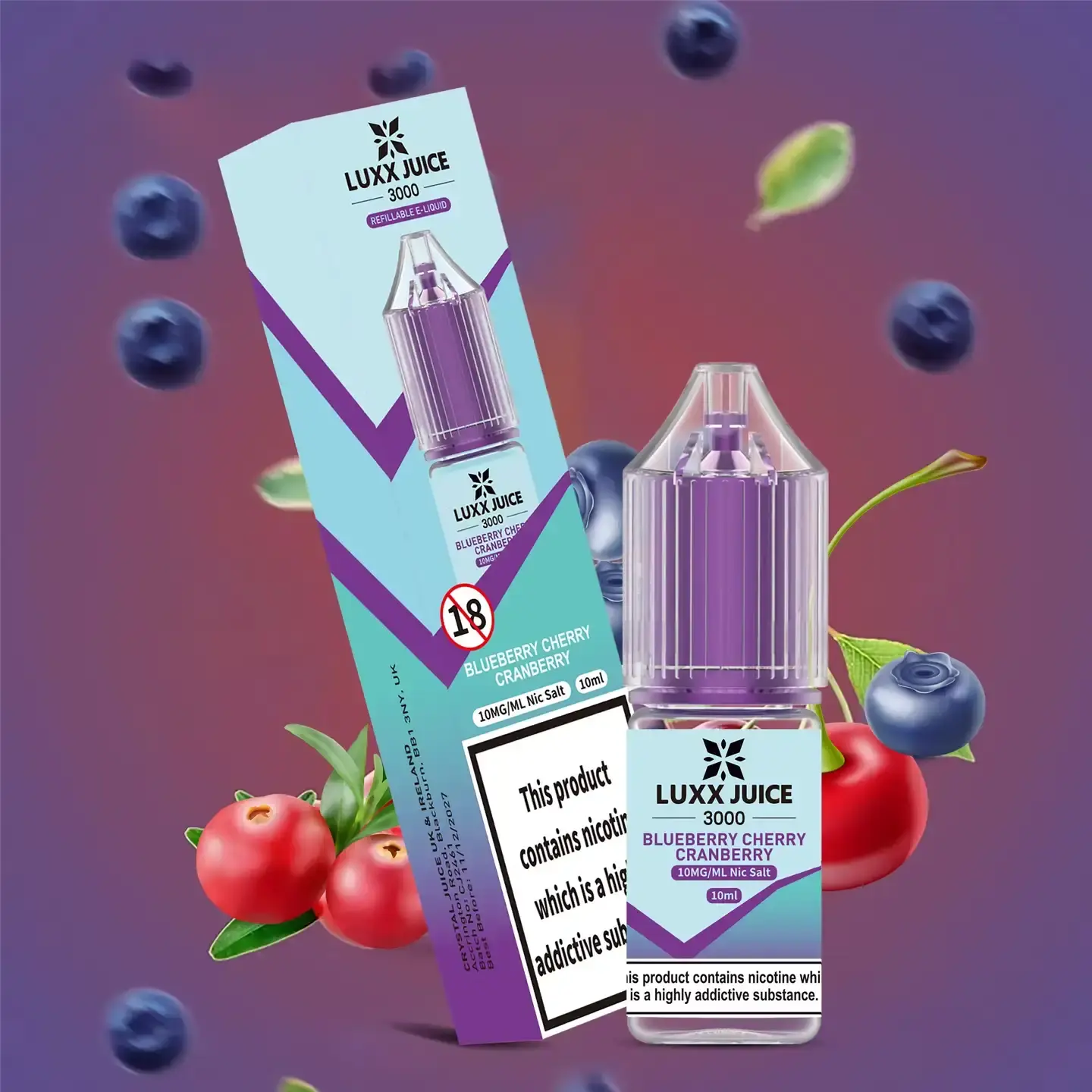 Luxx Juice 3000 Blueberry Cherry Cranberry