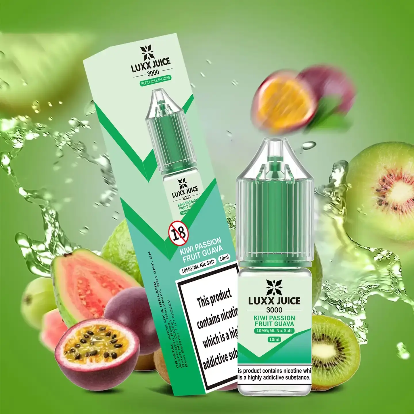 Luxx Juice 3000 Kiwi Passionfruit Guava