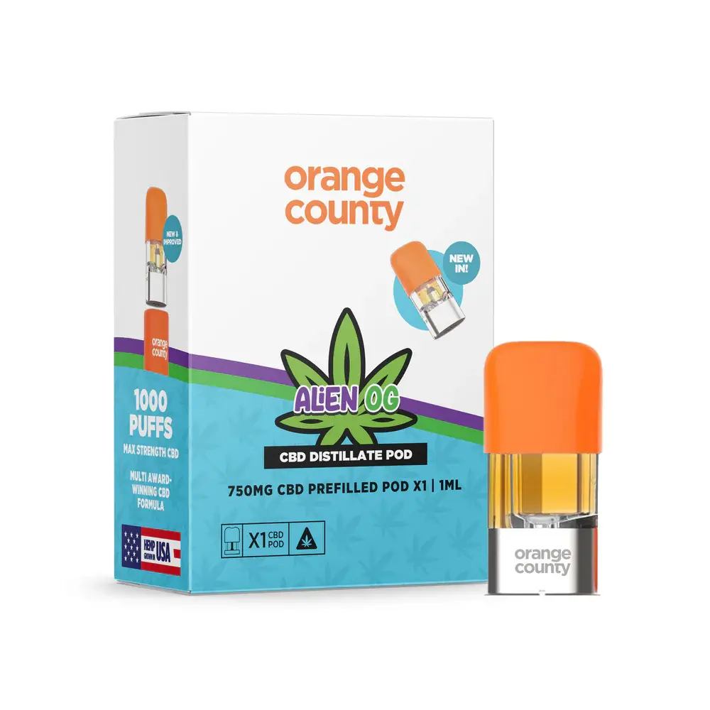 Alien OG 750mg Orange County CBD Vape Replacement Pod